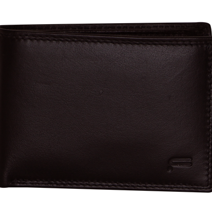 Futura Mens Harrison RFID Genuine Leather Wallet - Brown