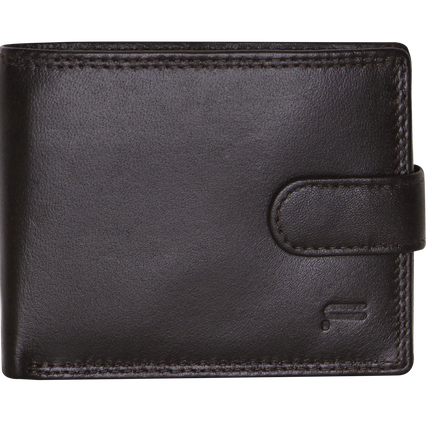 Futura Mens RFID Leather Fold Over Wallet - Brown