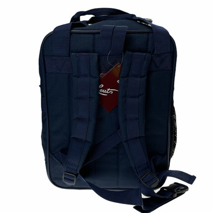 26L Leuts Backpack School Book Library Utility Carry Bag Backpack - Navy