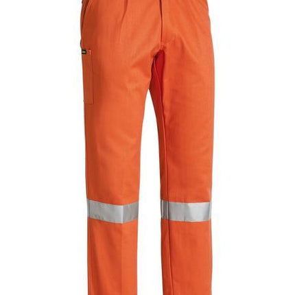 Bisley 3M Taped Original Work Pants Trousers - Orange - 87 Regular