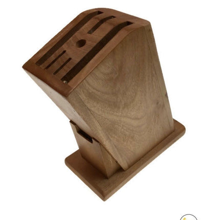 Wooden Knife Holder Knife Fork Block Kitchen Rack Desk Wood Organizer