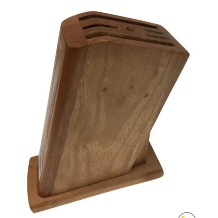 Wooden Knife Holder Knife Fork Block Kitchen Rack Desk Wood Organizer