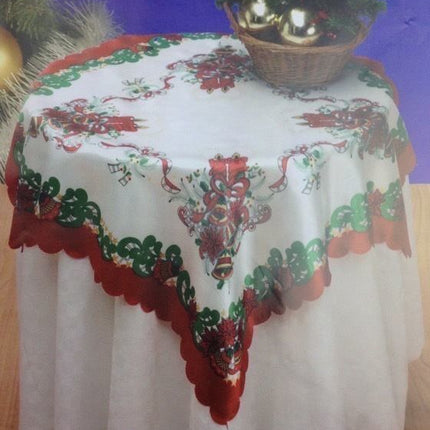 CHRISTMAS TABLE CLOTH Xmas Party 80cm x 80cm