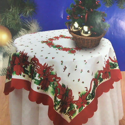 CHRISTMAS TABLE CLOTH Xmas Party 80cm x 80cm
