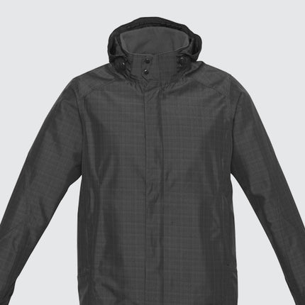 Mens Quantum Windproof Jacket Coat Winter Blazer with Hood - Graphite - 5XL