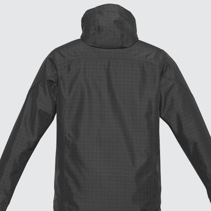 Mens Quantum Windproof Jacket Coat Winter Blazer with Hood - Graphite - 5XL