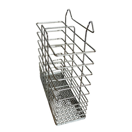 Stainless Steel Cutlery Basket Holder Drying Rack - Chrome