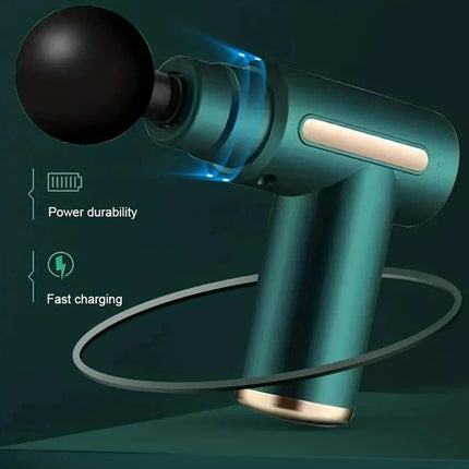 4 Speed Massage Gun 4 Heads Muscle Massage Chargeable Handheld Deep Tissue