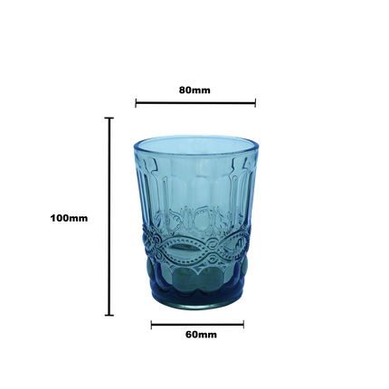 Faubourg Embossed Tumbler - 250ml blue
