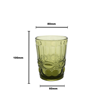 Faubourg Embossed Tumbler - 250ml green