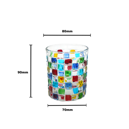 Rubik Glass Tumbler - 210ml