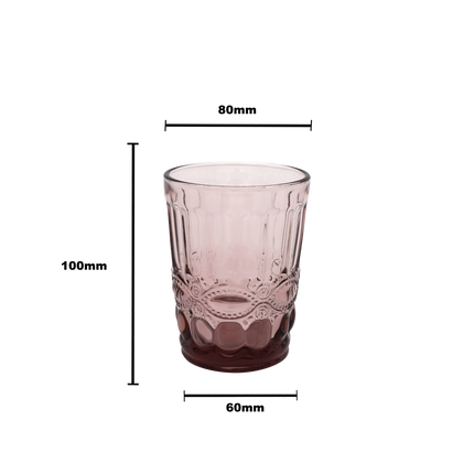 Faubourg Embossed Tumbler - 250ml purple