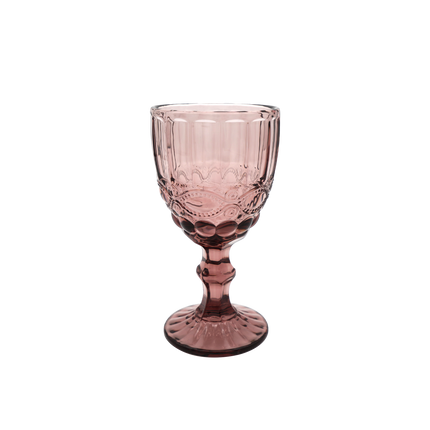 Faubourg Embossed Wine Glass - 310ml purple