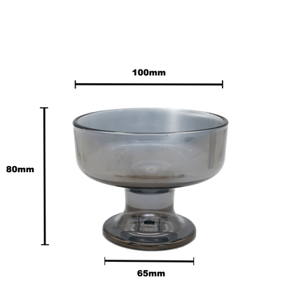Authur Dessert Glass Bowl - 200ml grey