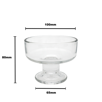 Authur Dessert Glass Bowl - 200ml clear