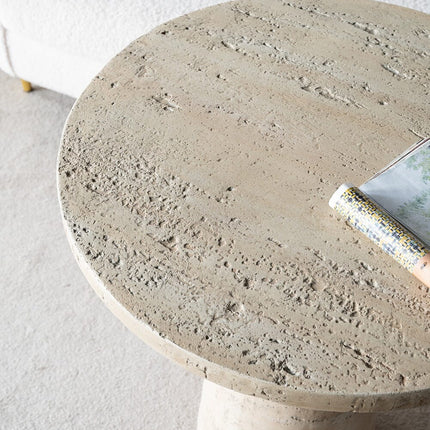 LOGAN CEMENT ROUND SIDE TABLE