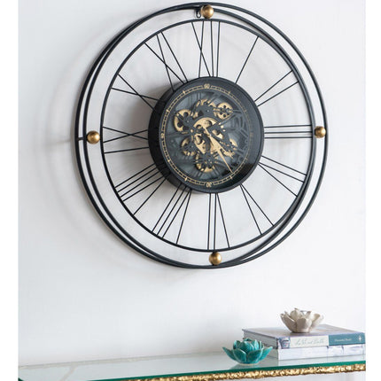 TRAVELER WALL CLOCK WITH MOVING 3D MECHANISM