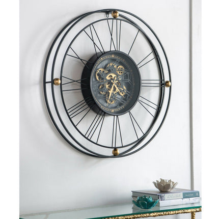 TRAVELER WALL CLOCK WITH MOVING 3D MECHANISM