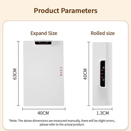 Electric Food Warmer Heating Plate - Large Surface Buffet Warmer with Adjustable Temperature Control