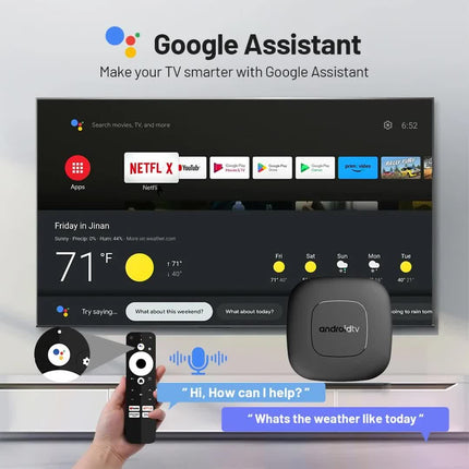 Android TV Express 8K+ Streaming Box - Ultra HD Android 13.0, 2G+16G with Voice Bluetooth Controller
