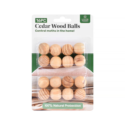 Living Today 16pc Cedar Wood Balls