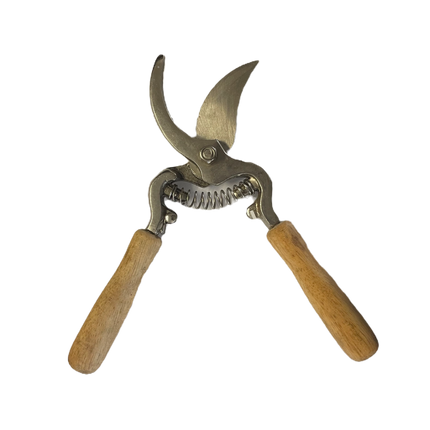 Curved Pruning Shears | Wooden Handle