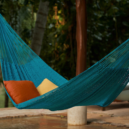 Outdoor undercover cotton Mayan Legacy hammock King size Bondi
