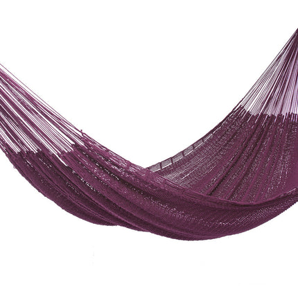 Outdoor undercover cotton Mayan Legacy hammock King size Maroon