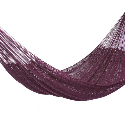 Outdoor undercover cotton Mayan Legacy hammock King size Maroon
