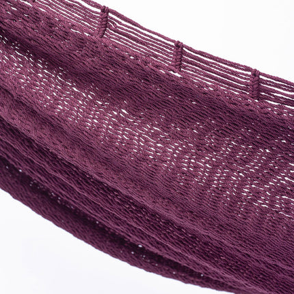 Outdoor undercover cotton Mayan Legacy hammock King size Maroon